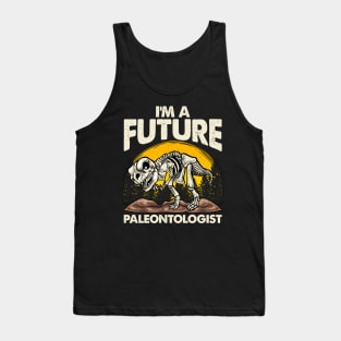 Cute I'm A Future Paleontologist Dinosaur Obsessed Tank Top